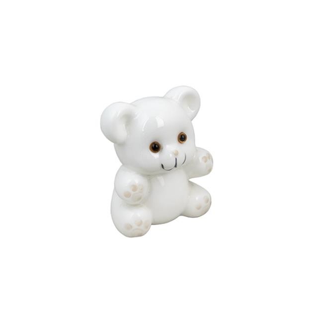 BANK-White Teddy Bear