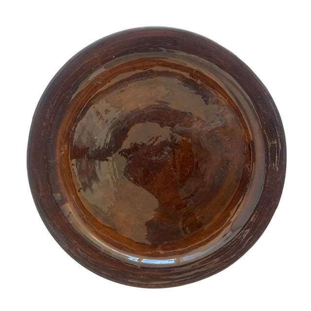 (10200148)PLATTER-Round Expresso Brown