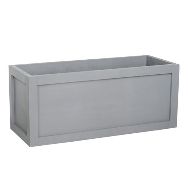 Planter-Grey Wooden Window Pane