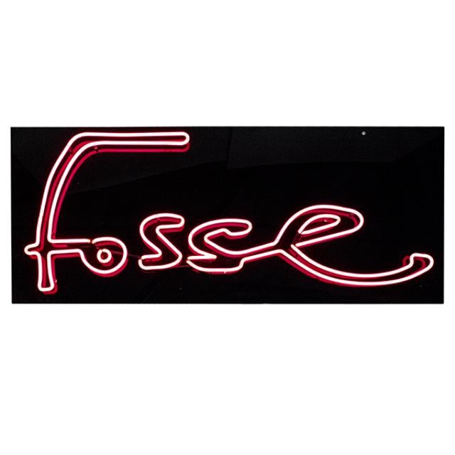 "FOSSE" Neon Sign (Red W/Black Background)