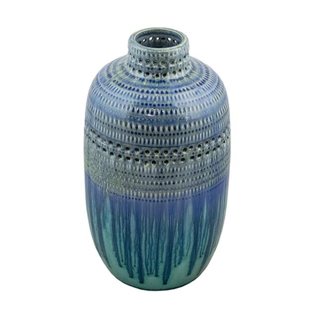 VASE-Ceramic Aqua Reactive Look