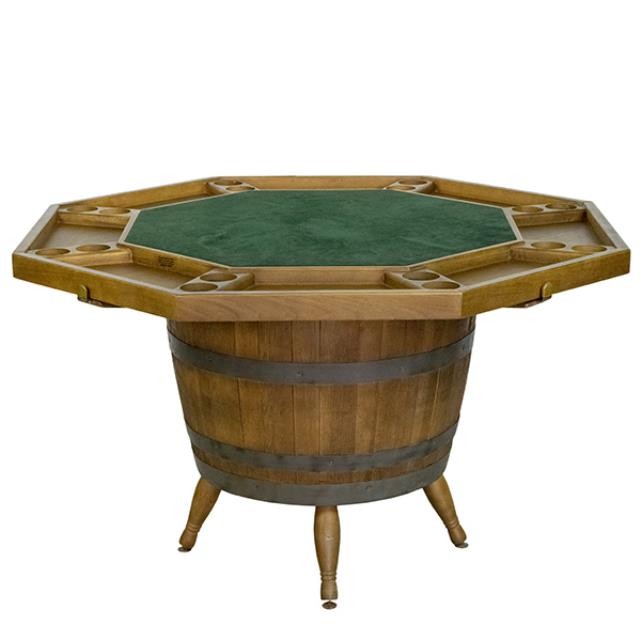 TABLE-Vintage Barrel Based Game Table