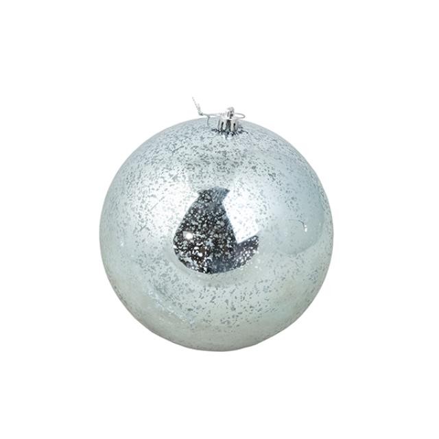 ORNAMENT-Oversized Silver Mercury Glass