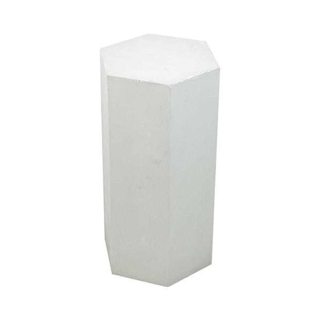 SCUPTURE-White Plaster (6)Sided Cylinder