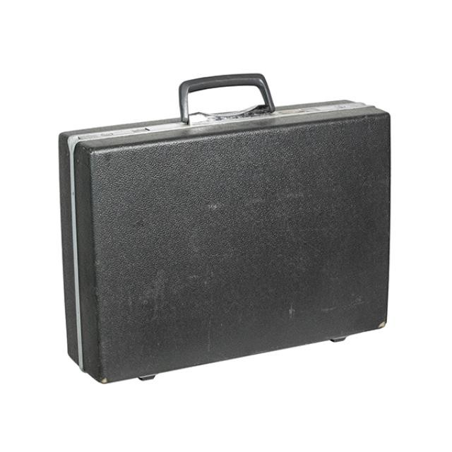 BRIEFCASE-Samsonite Grey Hardcase W/Chrome Hardware