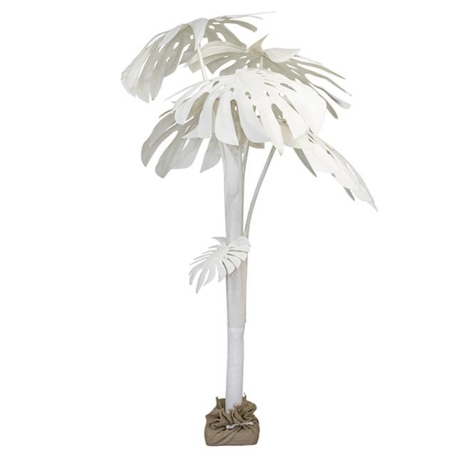 PALM TREE-Natural Canvas Philodendron