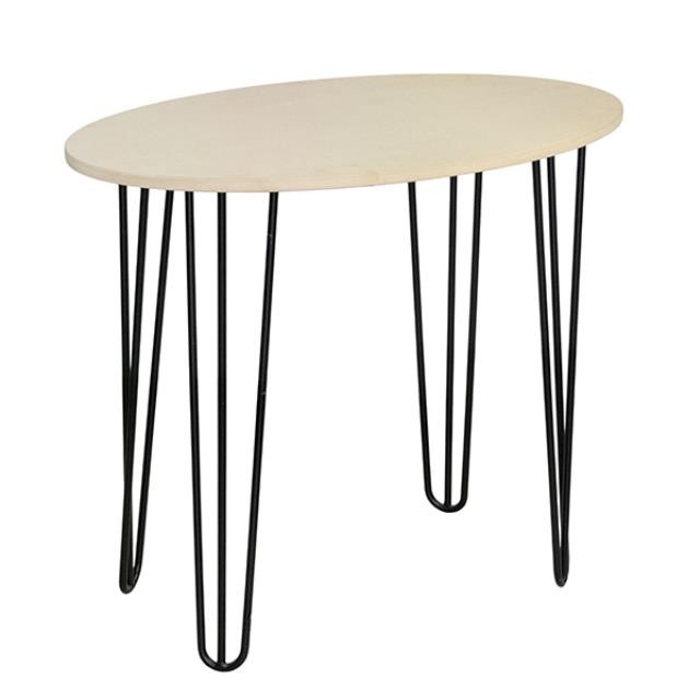 TABLE-Small Console Table W/Hairpin Leg