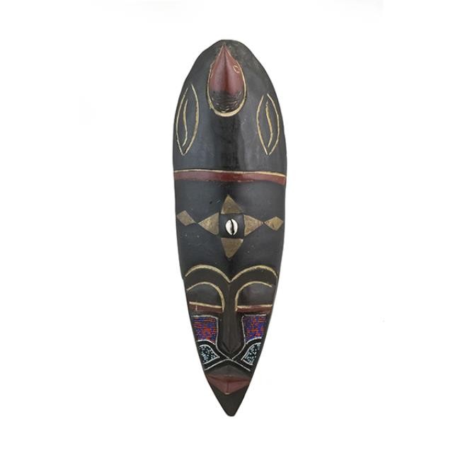 AFRICAN WALL MASK-Horn on Headdress