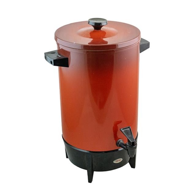 COFFEE URN-Vintage Red Enamel Electric Coffee Urn