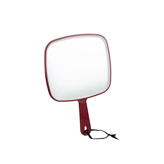 Mirror Hand-Burgundy Plastic