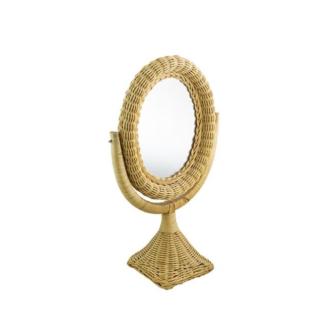 MIRROR-Wicker Vanity Mirror