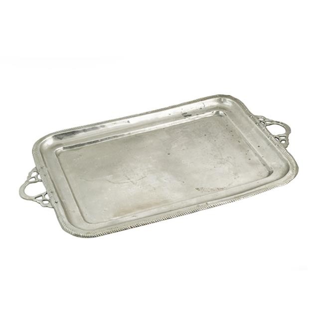 TRAY-Rectangular-Handles-Silver