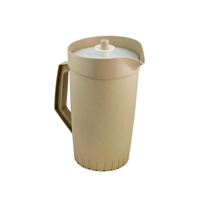 PITCHER-w/Lid-Beige-Plastic