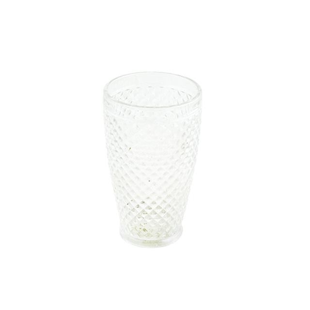 CUP-WATER-Glass-Etched Grid