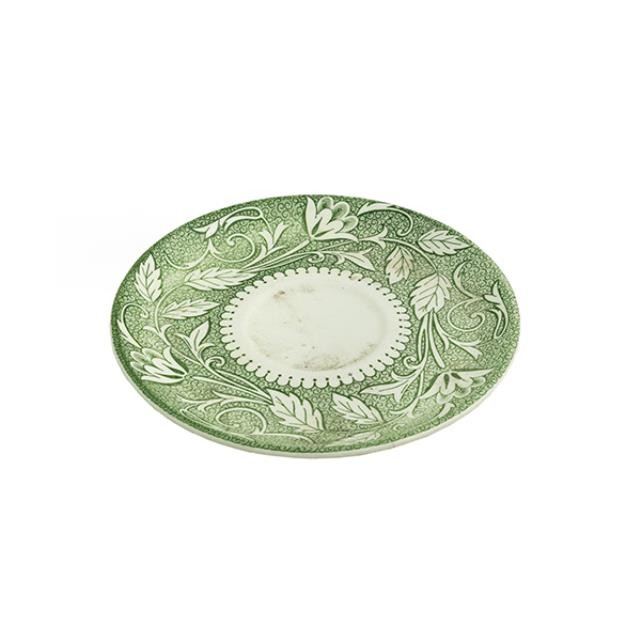 SAUCER-Green-Floral