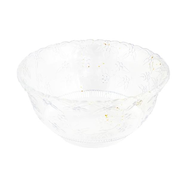 PUNCH BOWL-Plastic-Floral Motif