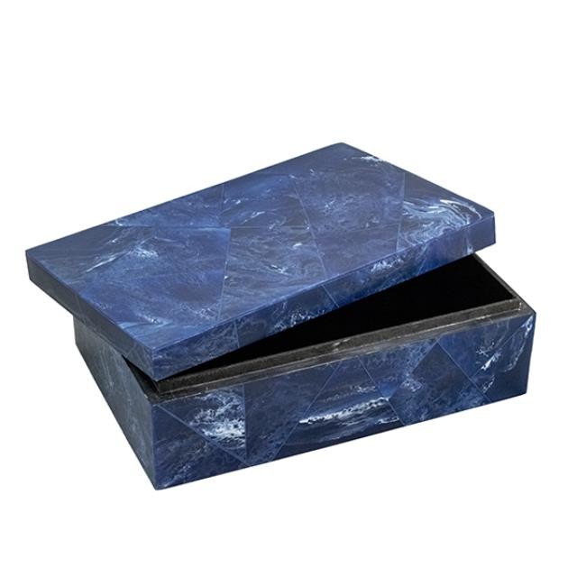 DECORATIVE BOX-Navy Blue Inlay