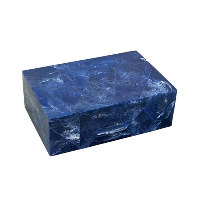 DECORATIVE BOX-Navy Blue Inlay