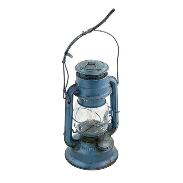 VINTAGE DARK BLUE LANTERN