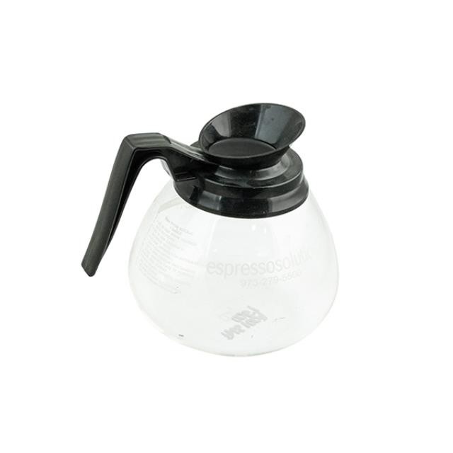 COFFEE POT-Blk Spout/Glass-Espresso Solution