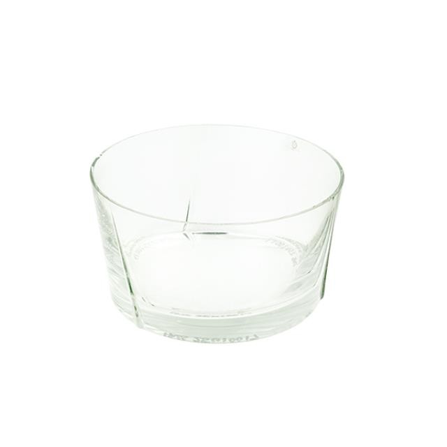 DECORATIVE BOWL-Lrg Glass w/ Raised Points