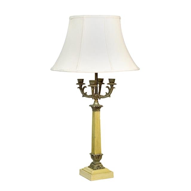 TABLE LAMP-Corinthian Column Candelabra Lamp