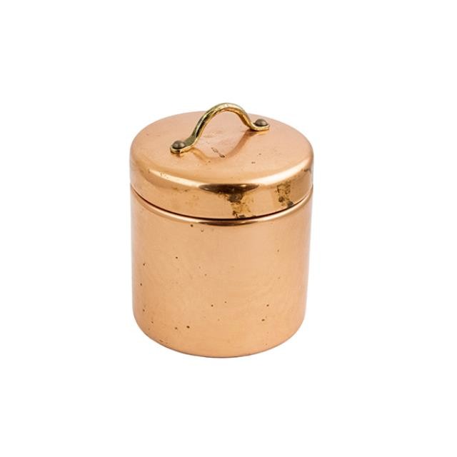 CONTAINER-w/Lid-Copper Plated-Small