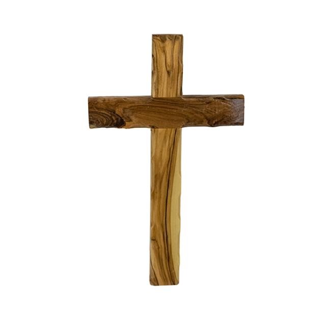 OLIVE WOOD CROSS-Hand Held