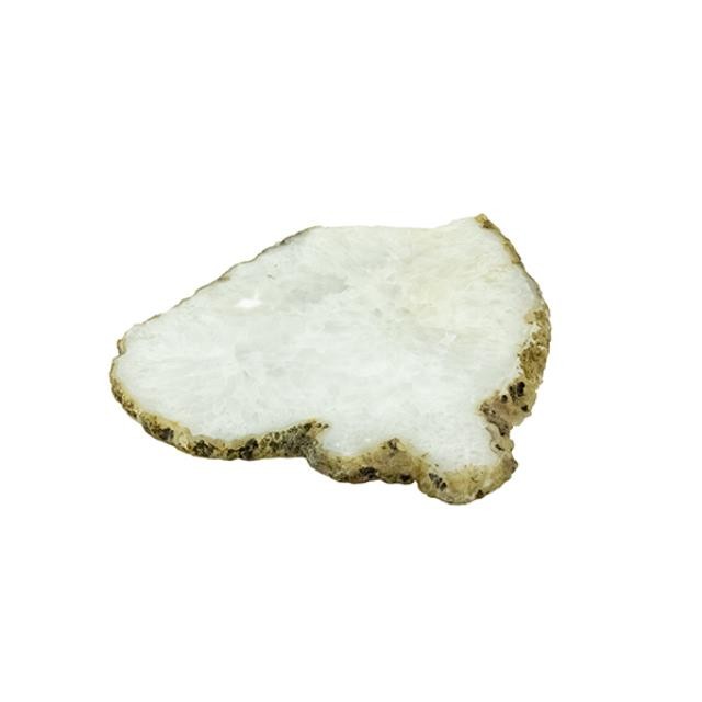 SLAB OF MARBLE-White w/ Unfinished Edges