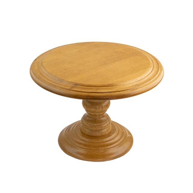 CAKE STAND-Turned Wood Pedestal Base