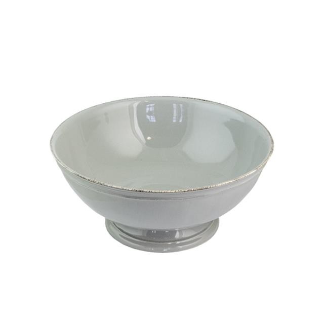 SERVING BOWL-Gray w/Footed Base