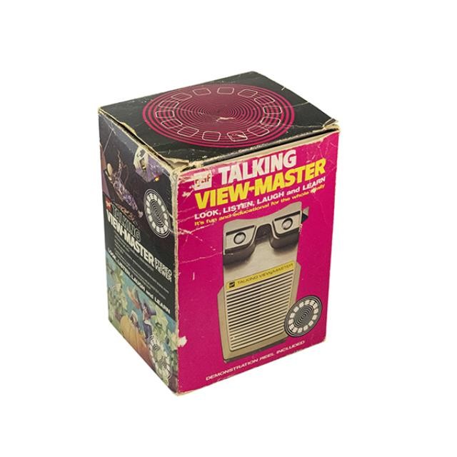 VINTAGE TALKING VIEW MASTER-Beige Stereo Viewer