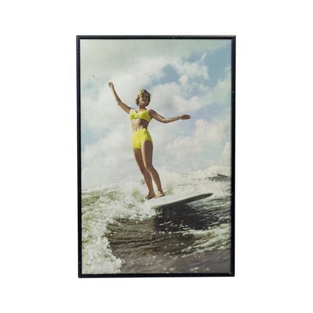 PRINT-Vintage 60's-Woman Surfing