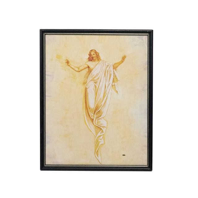 FLOATING JESUS in Black Frame