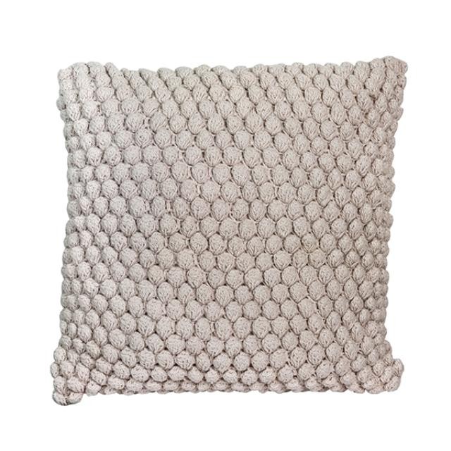 PILLOW-THROW-Pale Pink-Knit Balls