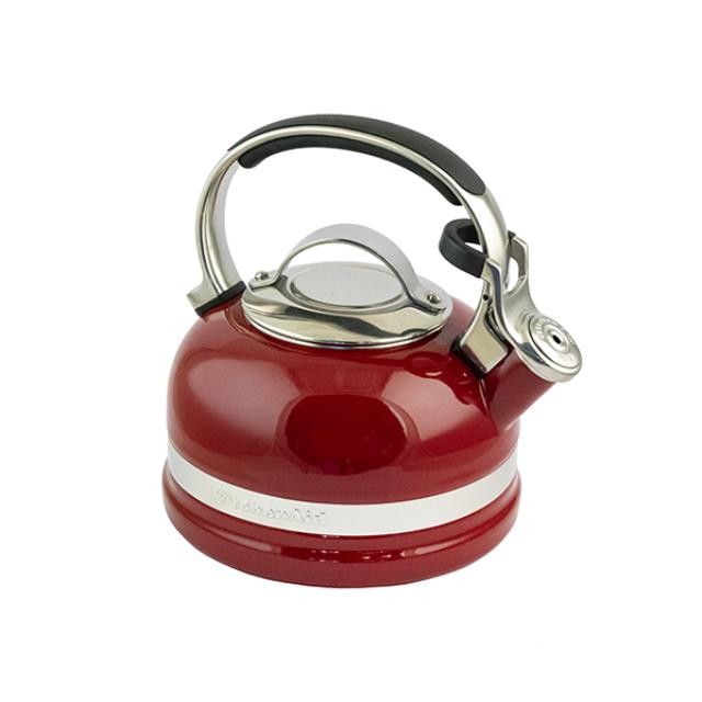 TEA KETTLE-Kitchen Aid-Red w/Chrome