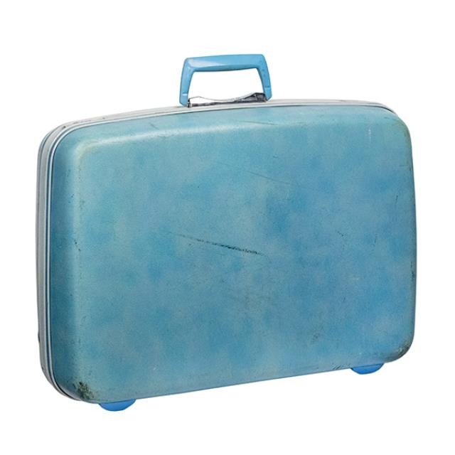 SUITCASE-Vintage Light Blue Samsonite