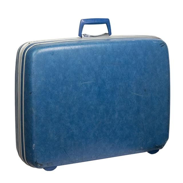 SUITCASE-Vintage Dark Blue Samsonite