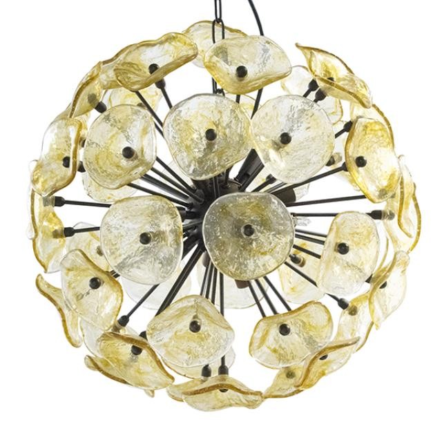 LAMP-HANGING-Floral Glass Pendant