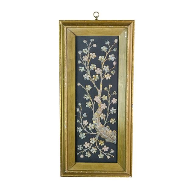 SHADOWBOW-Gold Frame-Gold Tree w/Painted Flowers