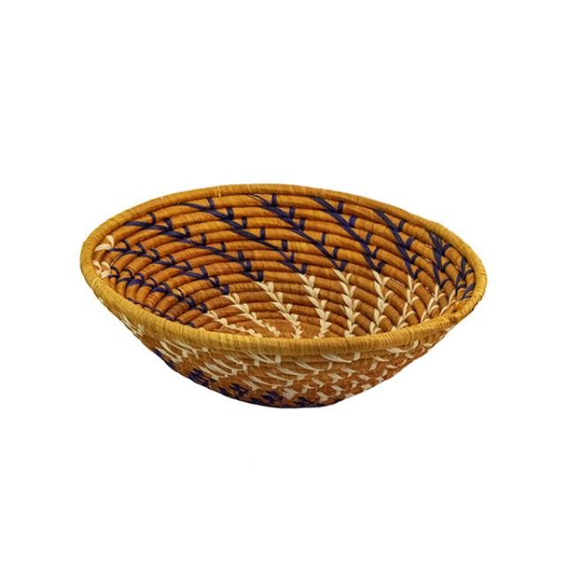 BASKET-Straw Raffia-Spiral Circle