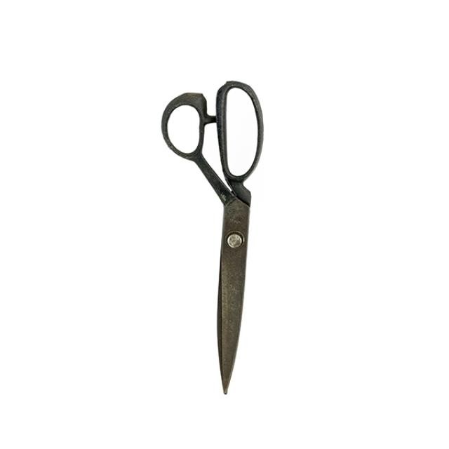 SCISSORS-Vintage Black Metal Handle-Rusted