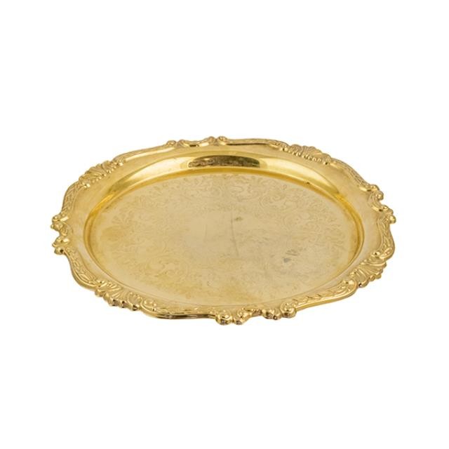 SERVING TRAY-Brass Ornate Edge