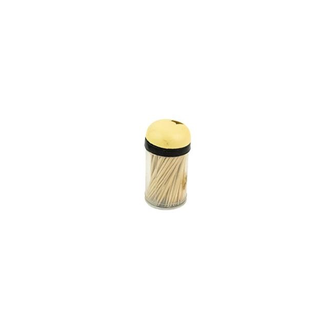 TOOTHPICK HOLDER-Plastic w/Yellow Top