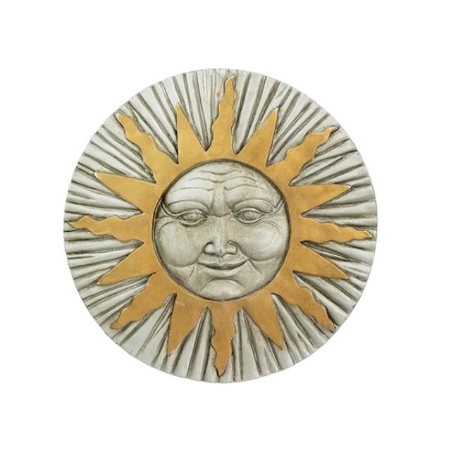 WALL PLAQUE-Rising Sun-Silver/Gold