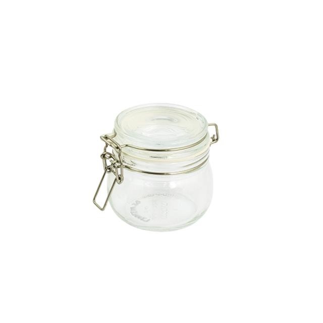 JAR-w/Snap Lid-Clear Glass-Small