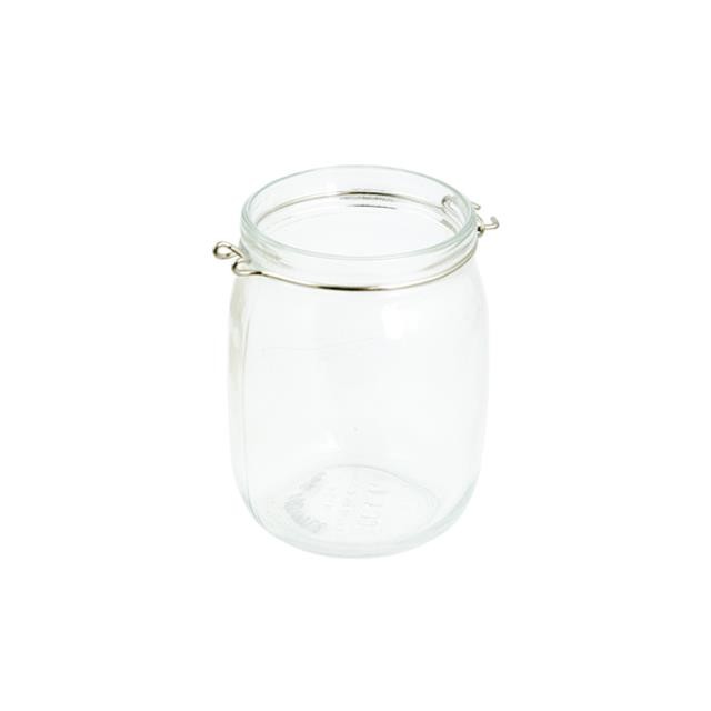 JAR-No Lid-Clear Glass-Medium