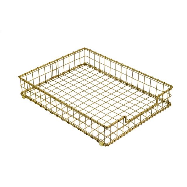 IN OUT BASKET-Gold Wire