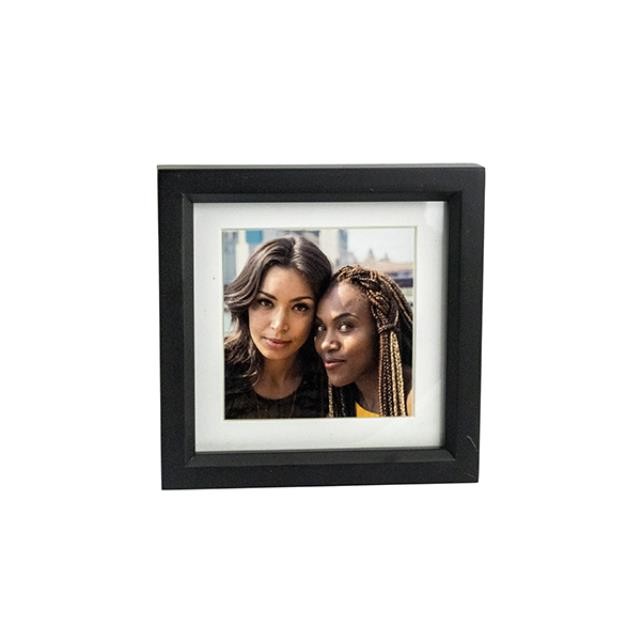 PICTURE FRAME-Black Square-Resin