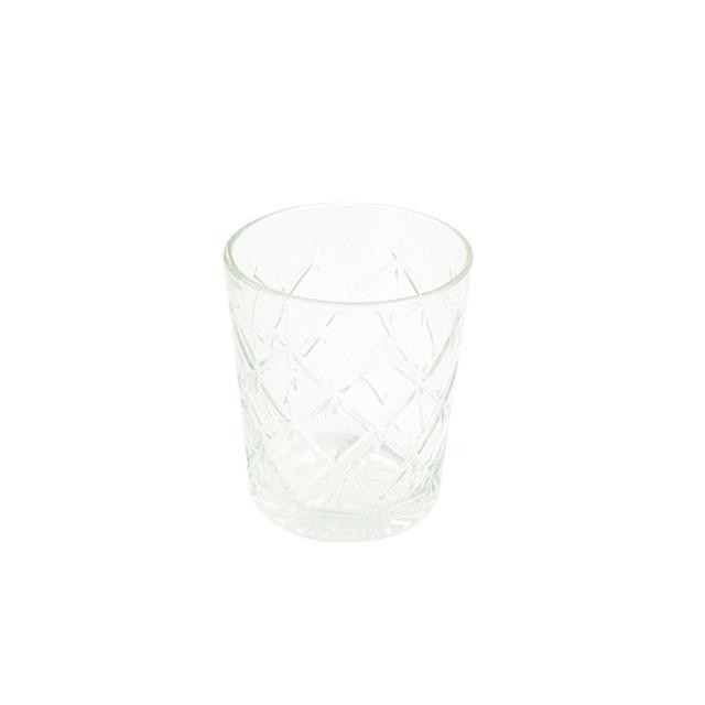 WHISKEY GLASS-Etched Diamond Design